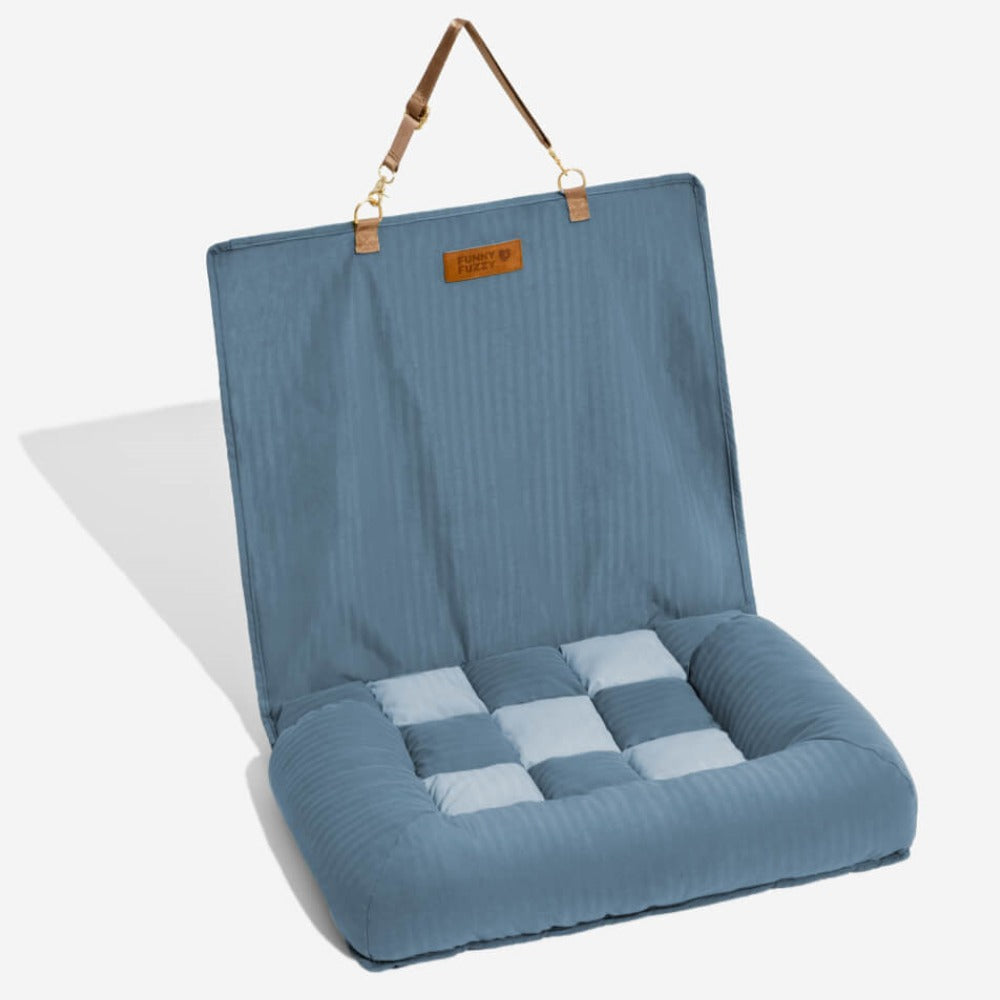 Veilige Hondenautostoel - Schaakbordstijl