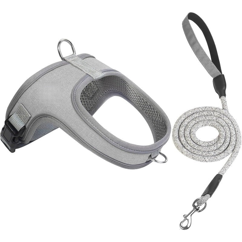 Ademend Harnas voor Honden met Reflectieve Leash