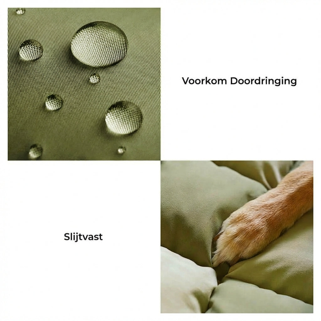 Veilige Hondenautostoel - Schaakbordstijl